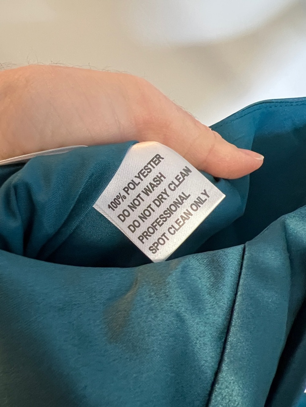 NWT JJs House Teal Satin Party Dress with Bow Straps- 18W - Picture 8 of 9